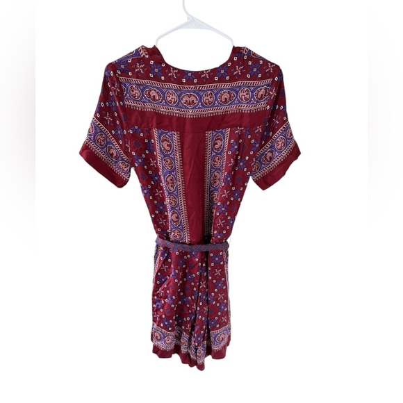 Sandro Paris Dilone Wrap-Effect Printed Voile Playsuit - Picture 7 of 11